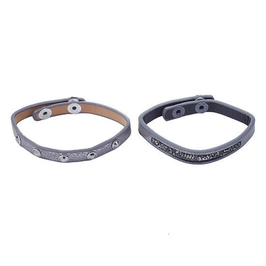 Armbanden set bling - Grijs - Medase