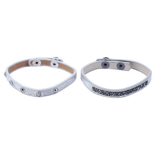 Armbanden set bling - Zilver - Medase