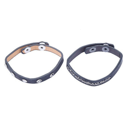 Armbanden set bling - Zwart - Medase