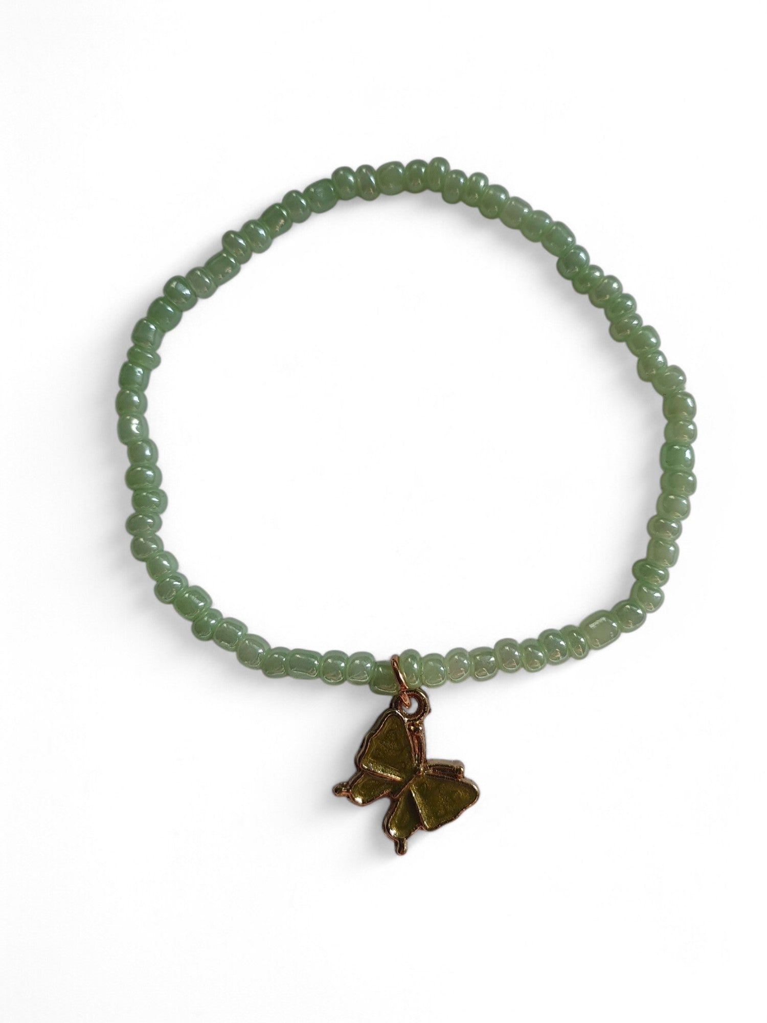 vlinder armband groen