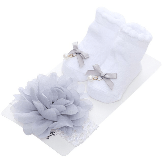 baby set - sokjes met haarband - Medase