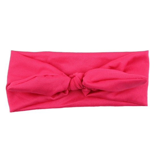 Baby/kinder haarband knoop - Hard roze - Medase