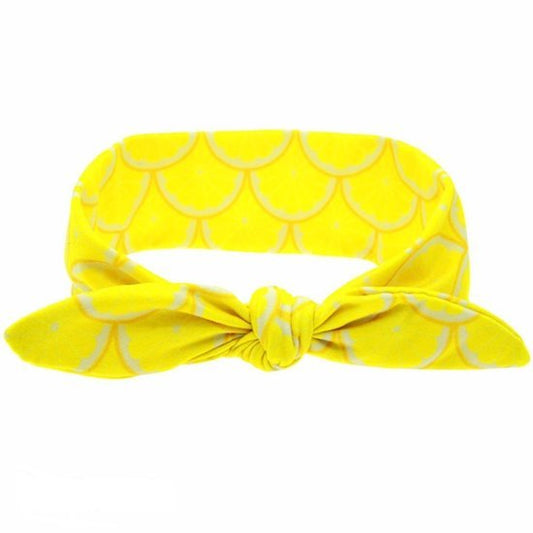 Baby/kinder Knoop haarband lemon - Medase