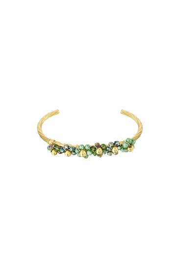 Bangle armband Bloom - groen - Medase