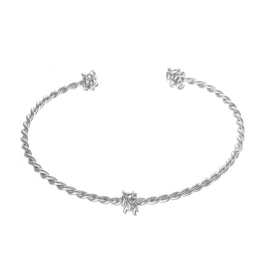 Bangle twisted knot - Zilver - Medase