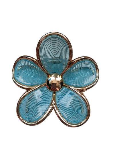 Bloem haarklem blauw - Medase