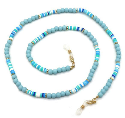 Brillenkoord beads - Blauw - Medase