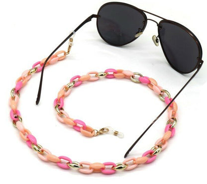 Brillenkoord collerfull chain - Roze - Medase