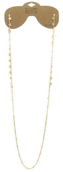 Brillenkoord stars - goud - Medase