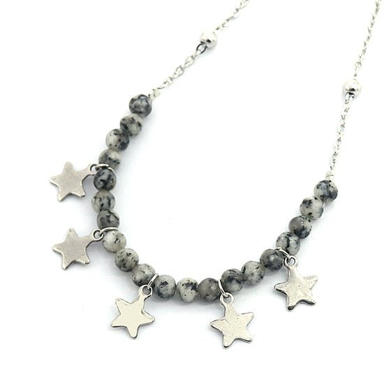 Brillenkoord stars - Zilver - Medase