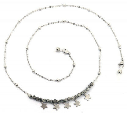 Brillenkoord stars - Zilver - Medase