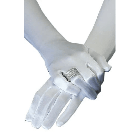 Bruids/gala handschoenen - Wit - Medase