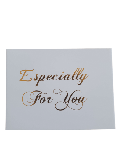 Cadeau kaartje especially for you - Wit/Goud - Medase