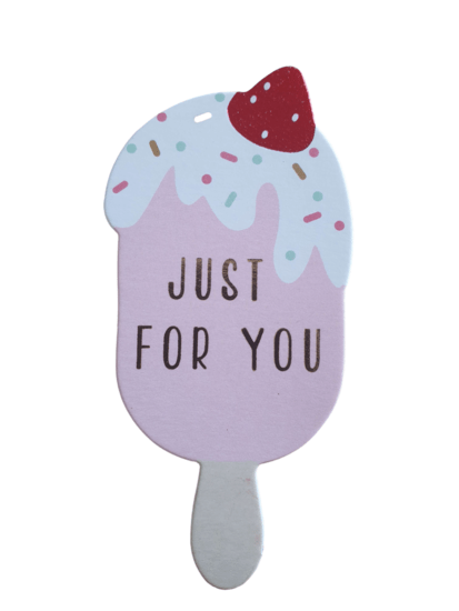 Cadeaukaartje ' Just for you" - Medase