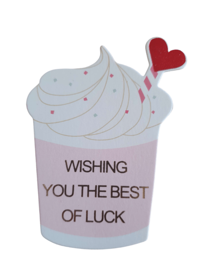 Cadeaukaartje ' Wishing you the best of luck" - Medase