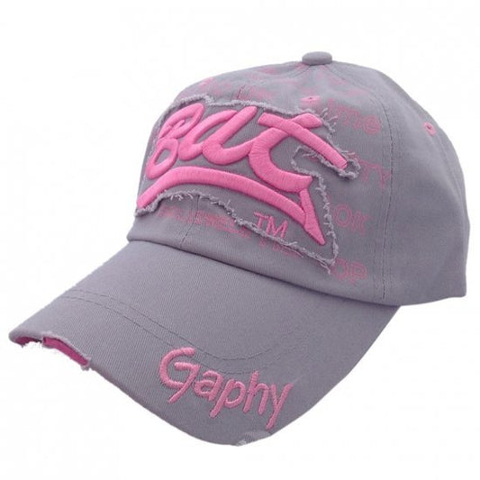 Cap / pet grijs met roze - Medase