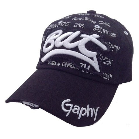 Cap / pet Zwart met wit - Medase