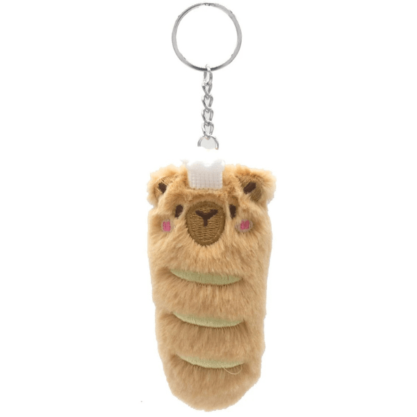 Capybara Baguette Sleutelhanger Pluche - Kawaii Sleutelhanger - Medase