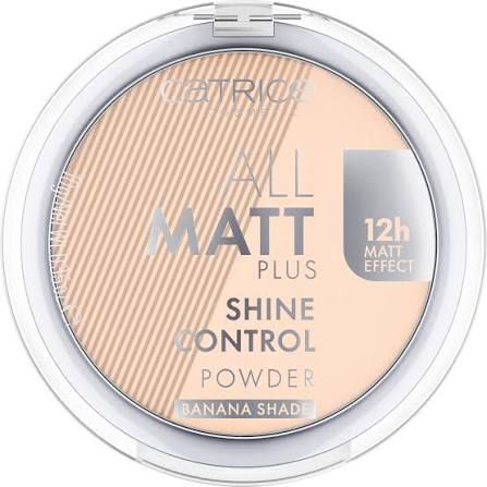 002 Banana Bright: "Catrice All Matt Plus Shine Control Powder 002 Banana Bright 12h matt effect glans controle compact 10g