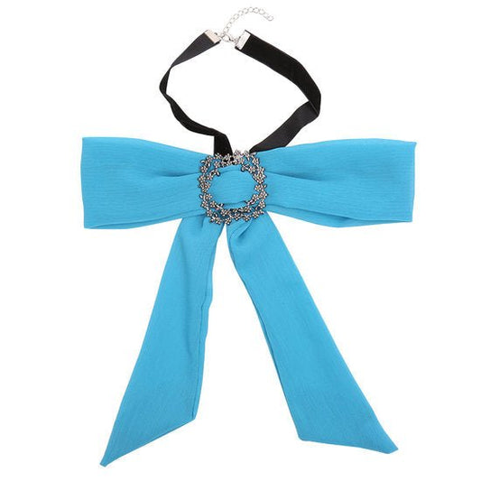Choker strik sjaal - Blauw - Medase