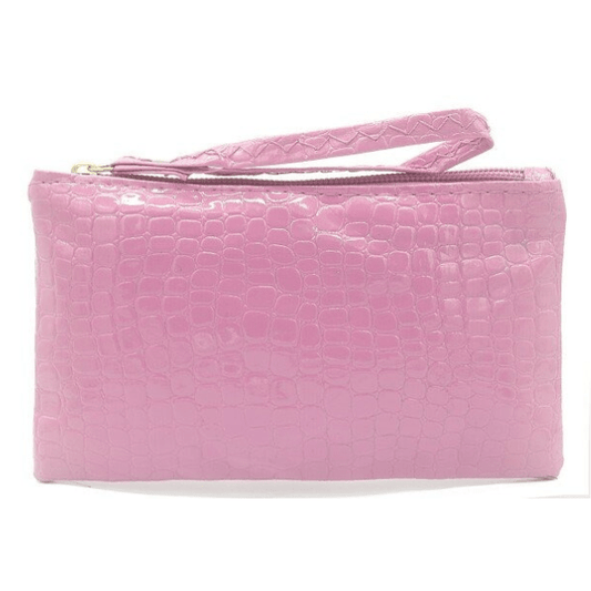 Clutch/\wallet snake - Roze - Medase