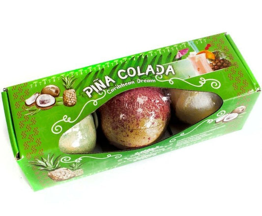 Cocktail Bath Bombs - Caribbean Dream, Piña Colada. - Medase