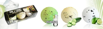 Cocktail Bath Bombs - Gentleman’s Drink, Gin & Tonic - Medase
