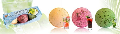 Cocktail Bath Bombs - Revolution De Cuba, Mojito. - Medase
