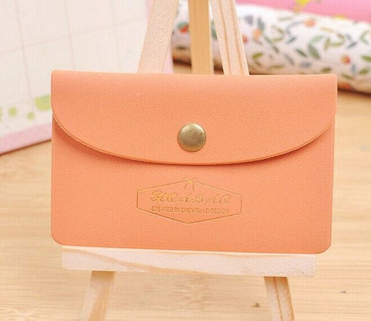 Coin purse / mini portemonnee plat - Oranje - Medase