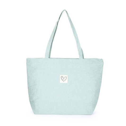 Corduroy shopper - Groen - Medase