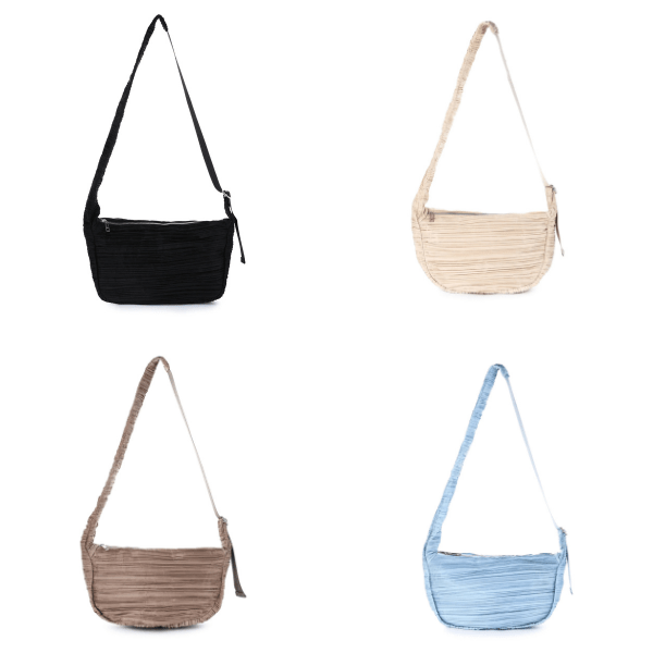 Crossbody Tas Geplooide Textuur - Schoudertas 30x25x8cm - Medase