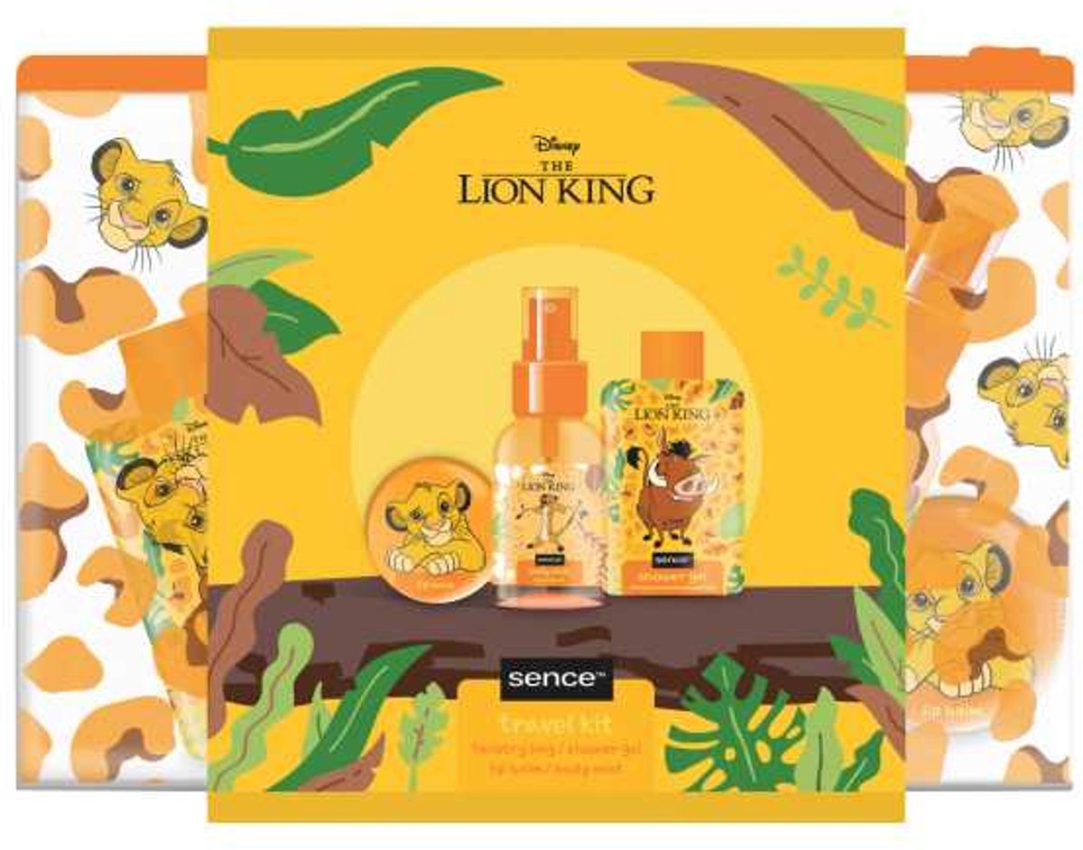 Disney Lion King Verzorgingsset - 4 - delig Cadeau Setje met Toilettasje - Medase