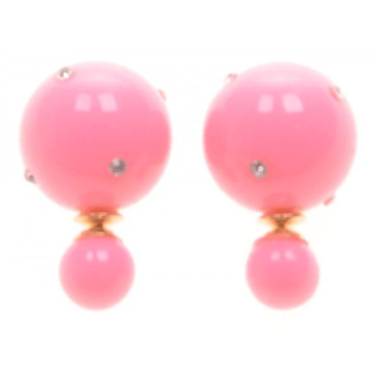 Double dots roze met strass - Medase