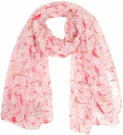 Dunne sjaal flamingo - Roze - Medase