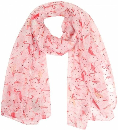 Dunne sjaal flamingo - Roze - Medase