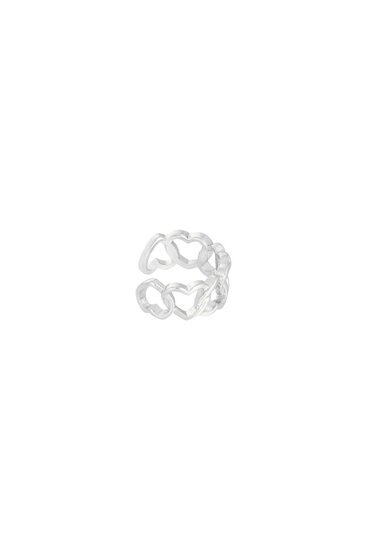 Earcuff hearts - Zilver - Medase
