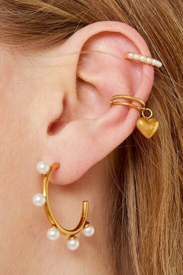 Earcuff love heart - Zilver - Medase