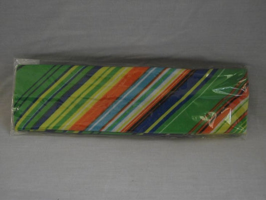 Elastische haarband geel/groen/oranje/blauw/wit - Medase