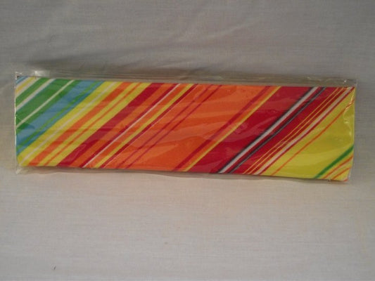 Elastische haarband oranje/rood/geel/blauw/groen - Medase