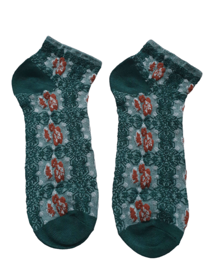 Enkel Sokken brenda - Teal/groen - Medase