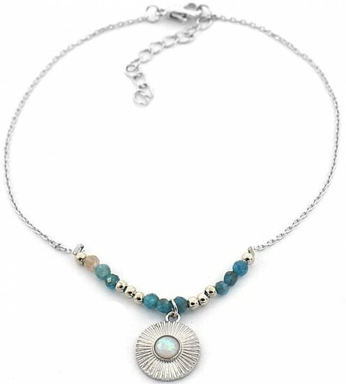 Enkelbandje ava - Zilver/blauw - Medase