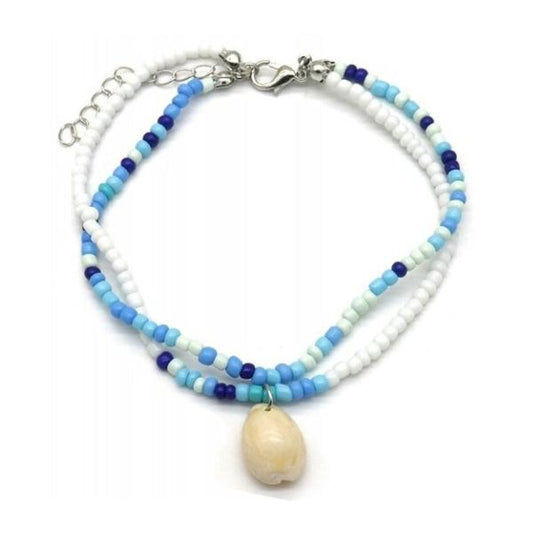 Enkelbandje beach vibes - Blauw - Medase