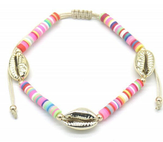 Enkelbandje gouden schelp - Multi - Medase