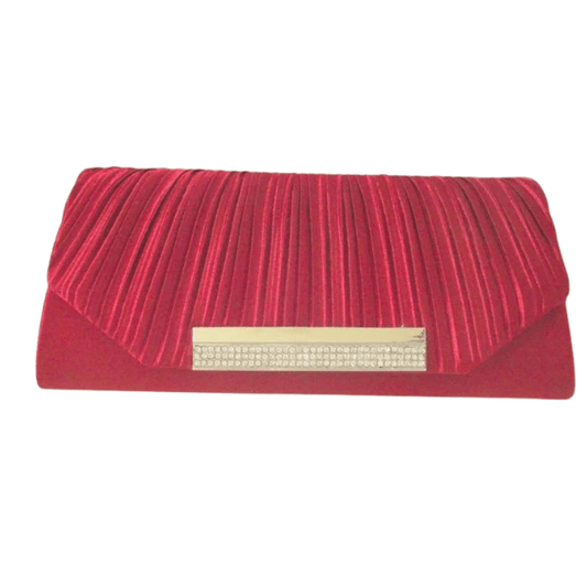 Gala tasje rood strass sluiting - Medase