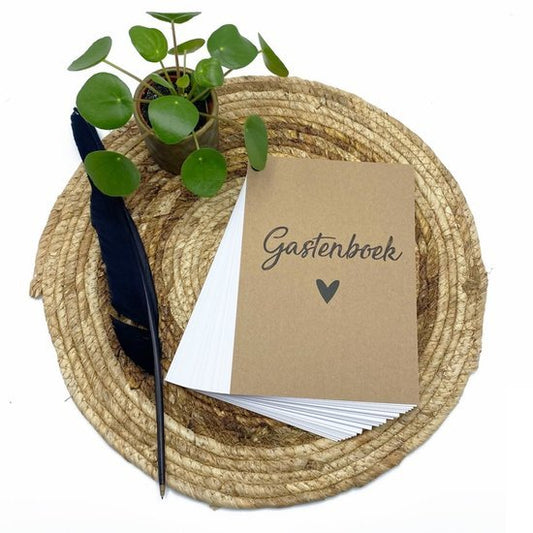 Gastenboek invulkaarten - Kraft - Medase