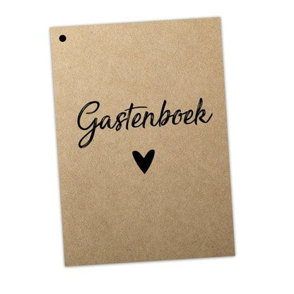 Gastenboek invulkaarten - Kraft - Medase