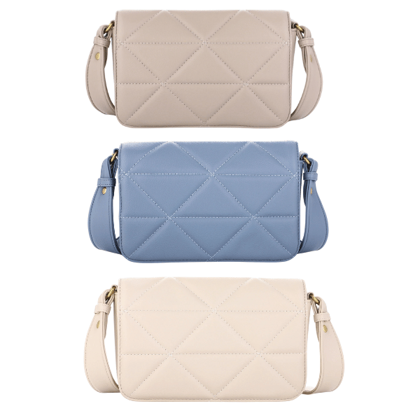 Gewatteerde Crossbody Tas - Schoudertas Quilted - Div Kleuren - Medase