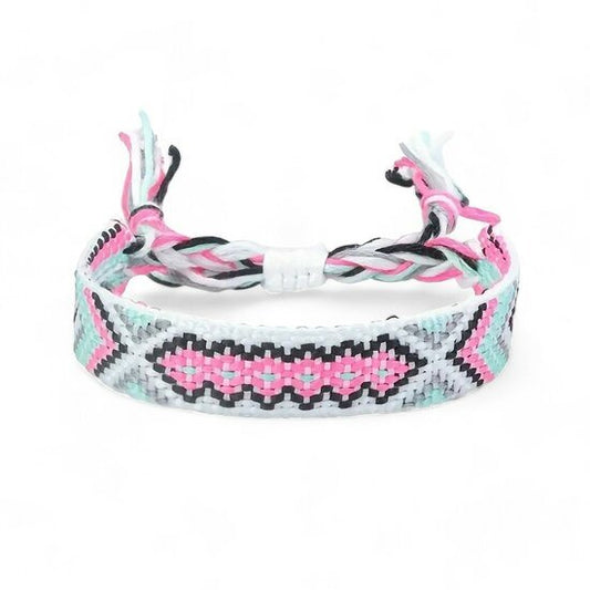 Geweven armband - Wit - Medase