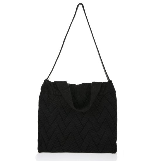 Gewoven shopper - Zwart - Medase