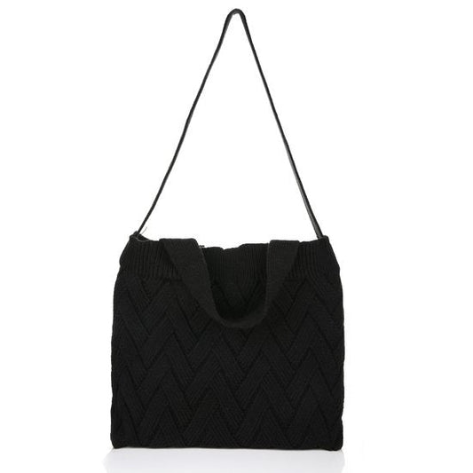 Gewoven shopper - Zwart - Medase